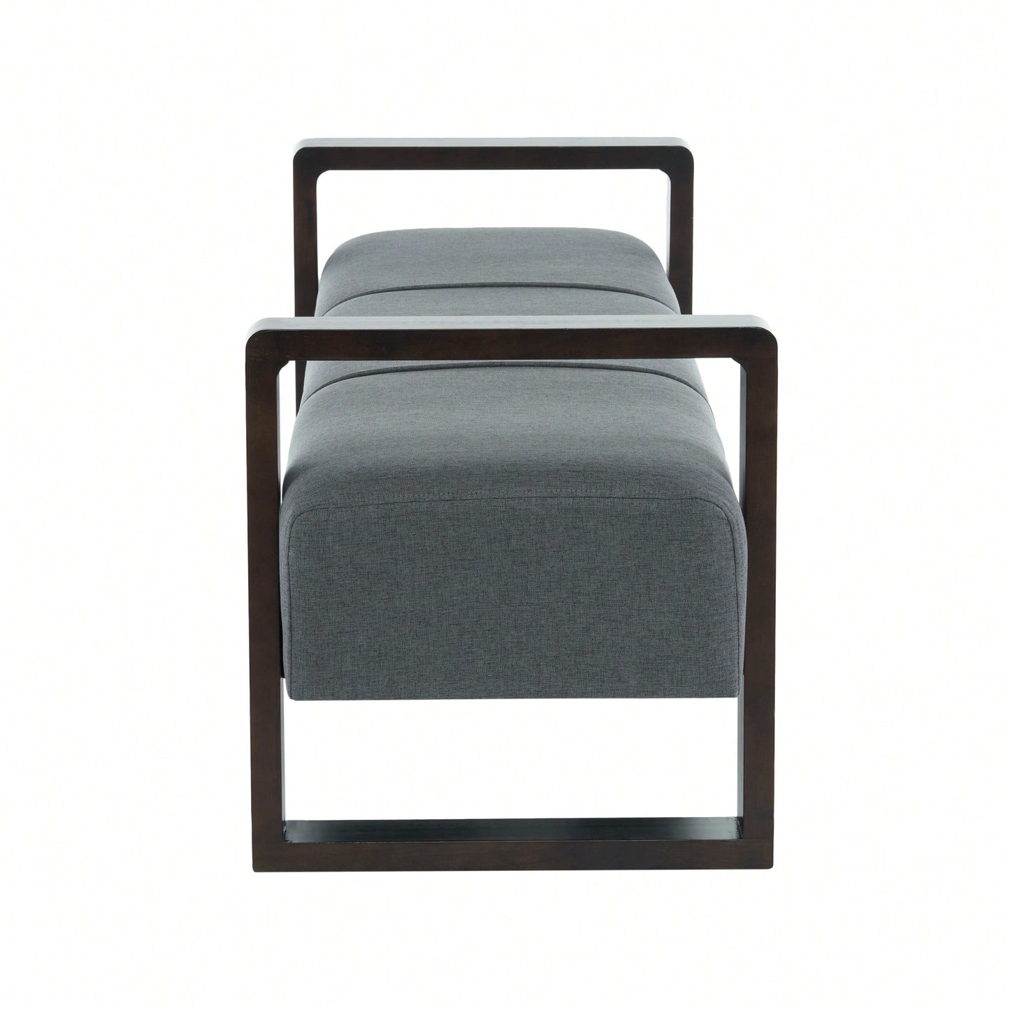 Sleek Gray Long Ottoman For Modern Living Spaces