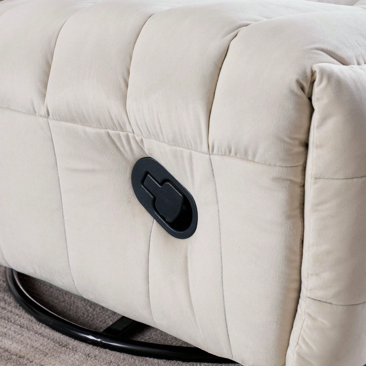 Modern Rotatable Lounge Chair With Side Pocket For Small Spaces - Upholstered Reading Chair For Leisure And Comfort