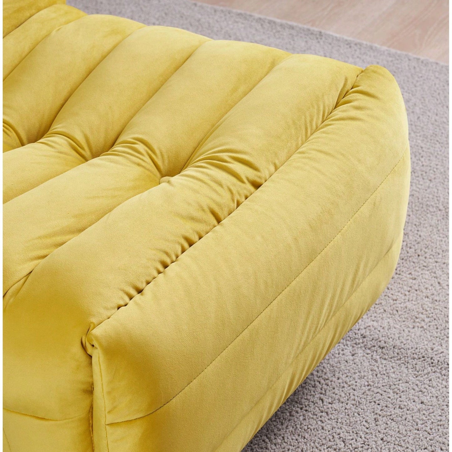 Modern Rotatable Lounge Chair With Side Pocket For Small Spaces - Upholstered Reading Chair For Leisure And Comfort