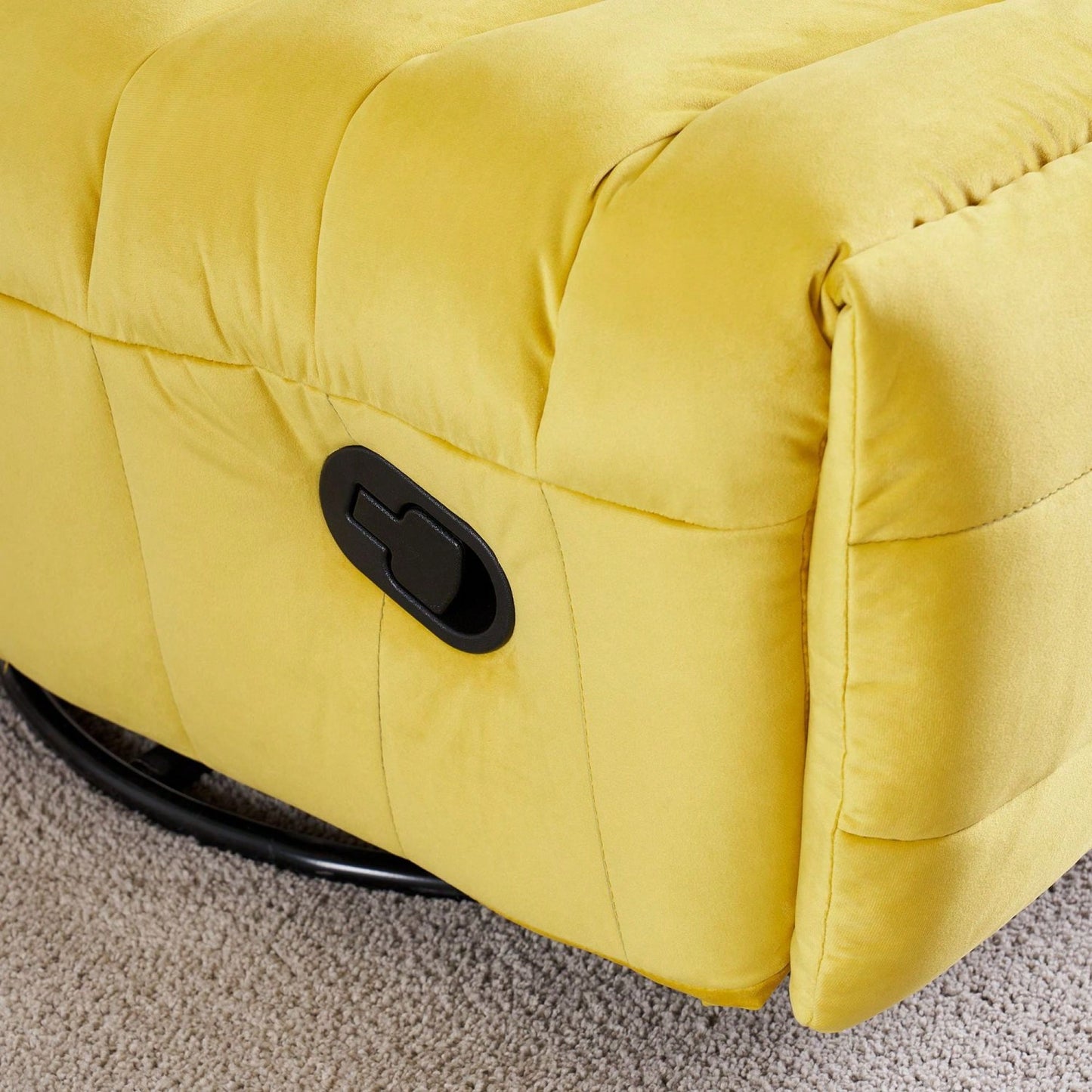 Modern Rotatable Lounge Chair With Side Pocket For Small Spaces - Upholstered Reading Chair For Leisure And Comfort