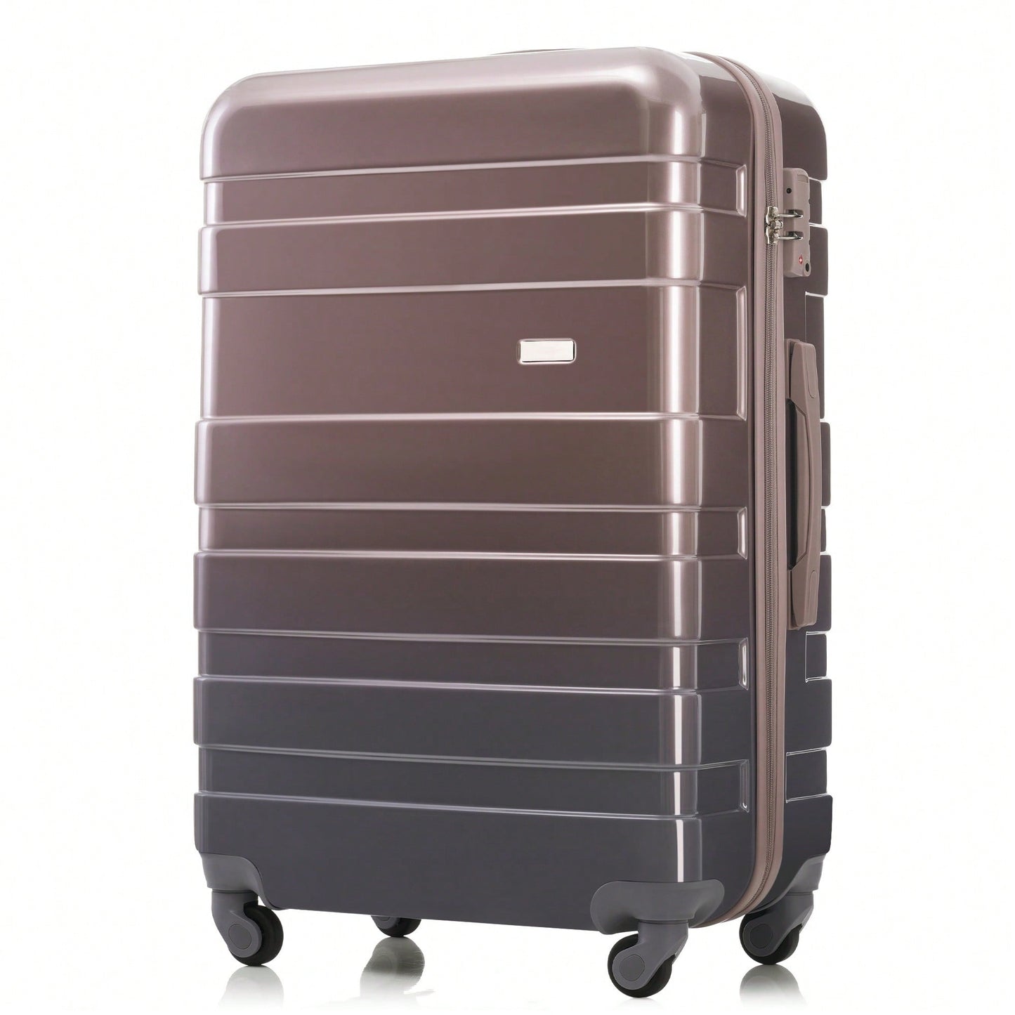 Lightweight Durable 3-Piece Hardshell Luggage Set With Spinner Wheels And TSA Lock 20'' 24'' 28'' Golden