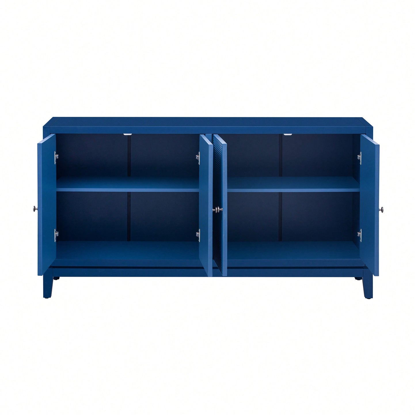Sleek Vertical Line Design Storage Cabinet Sideboard Buffet For Study Entrance And Living Room