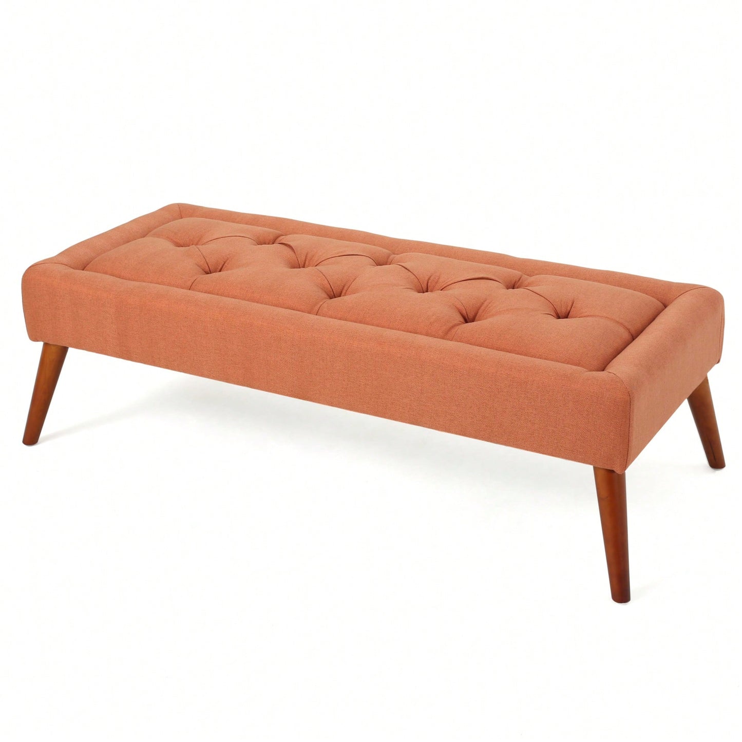 Elegant Tufted Top Ottoman For Stylish Home Decor And Versatile Seating