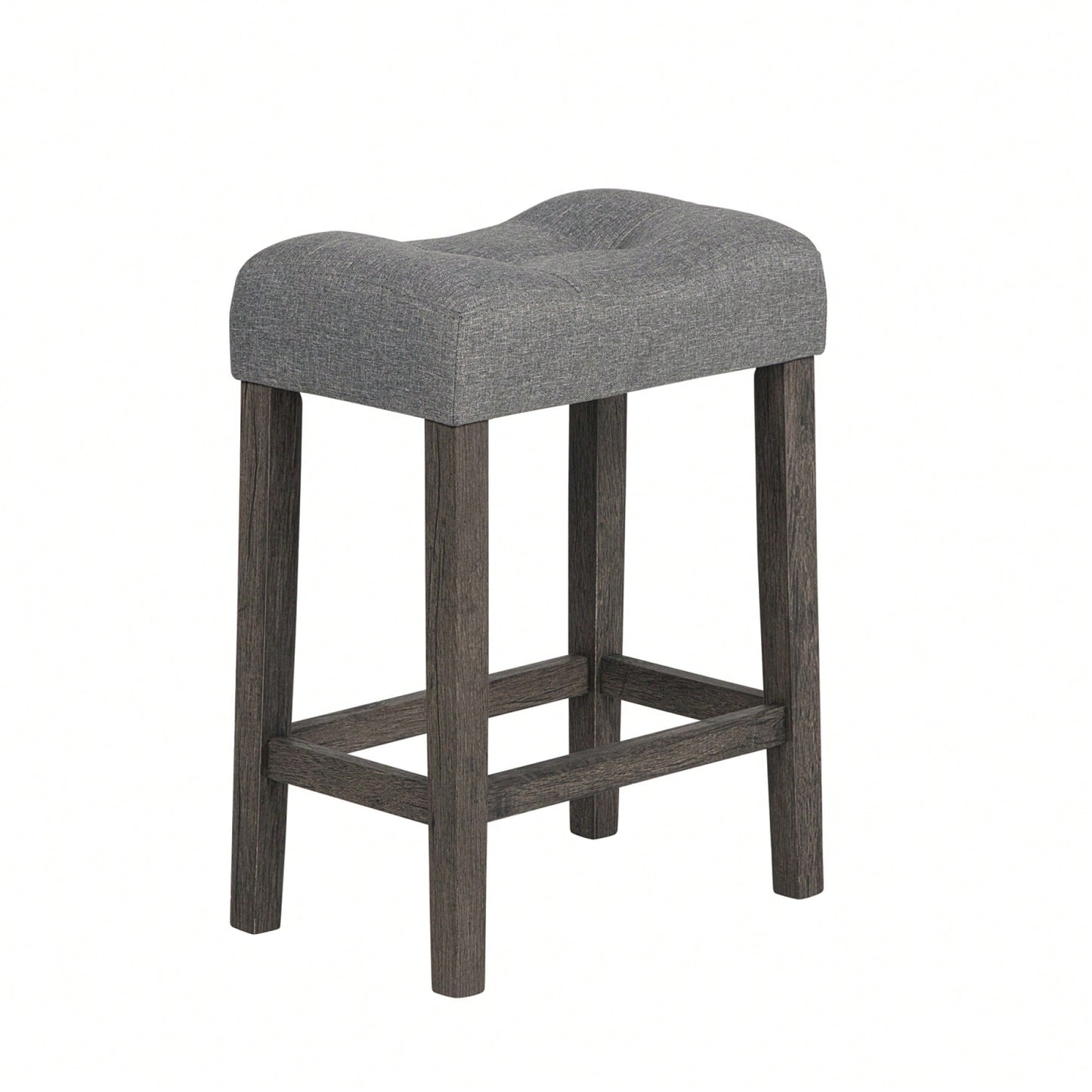 4-Piece Brown Bar Table Set With Power Outlet And 3 Padded Stools For Dining Room, Living Room And Game Room