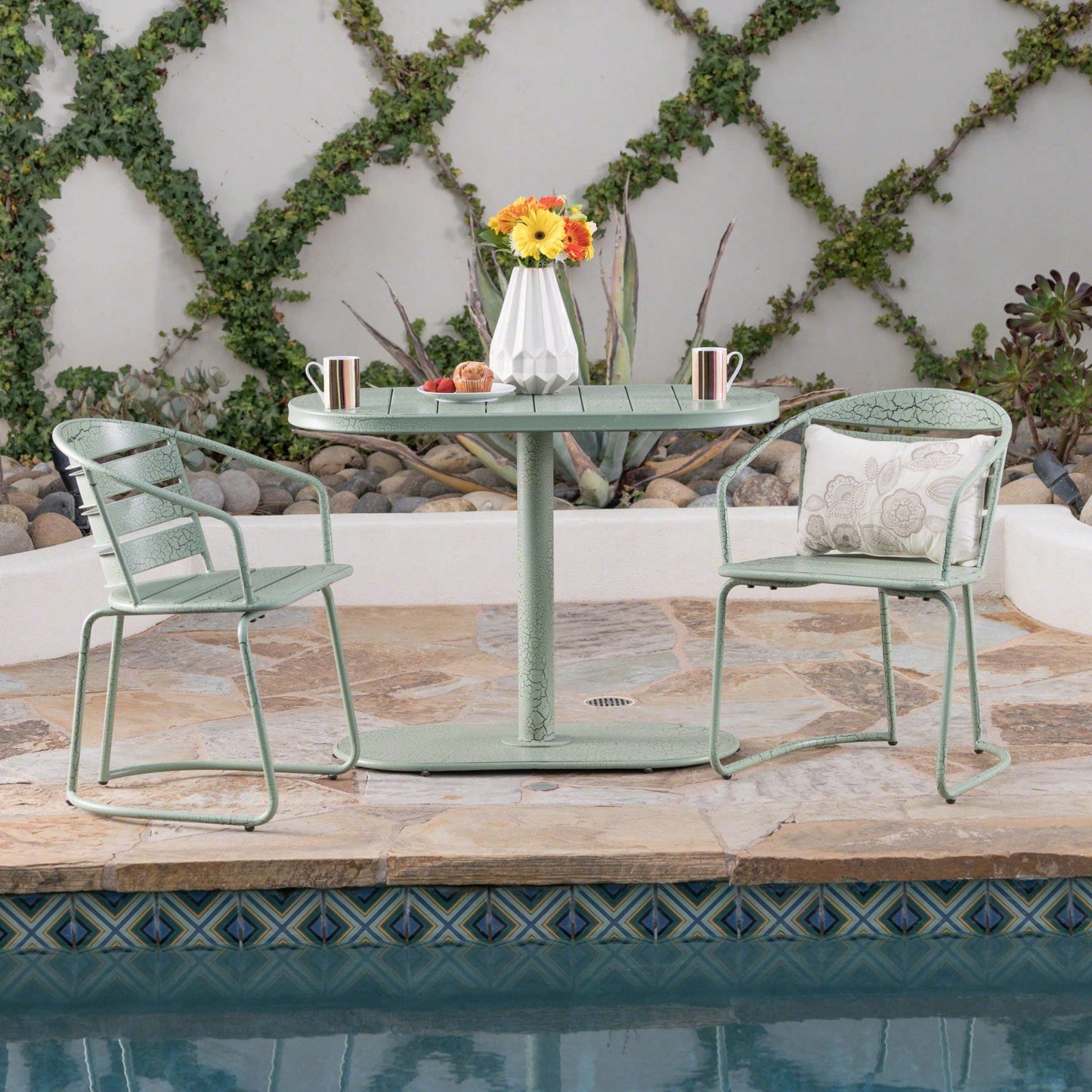 Elegant Outdoor Bistro Set For Patio Dining And Relaxation