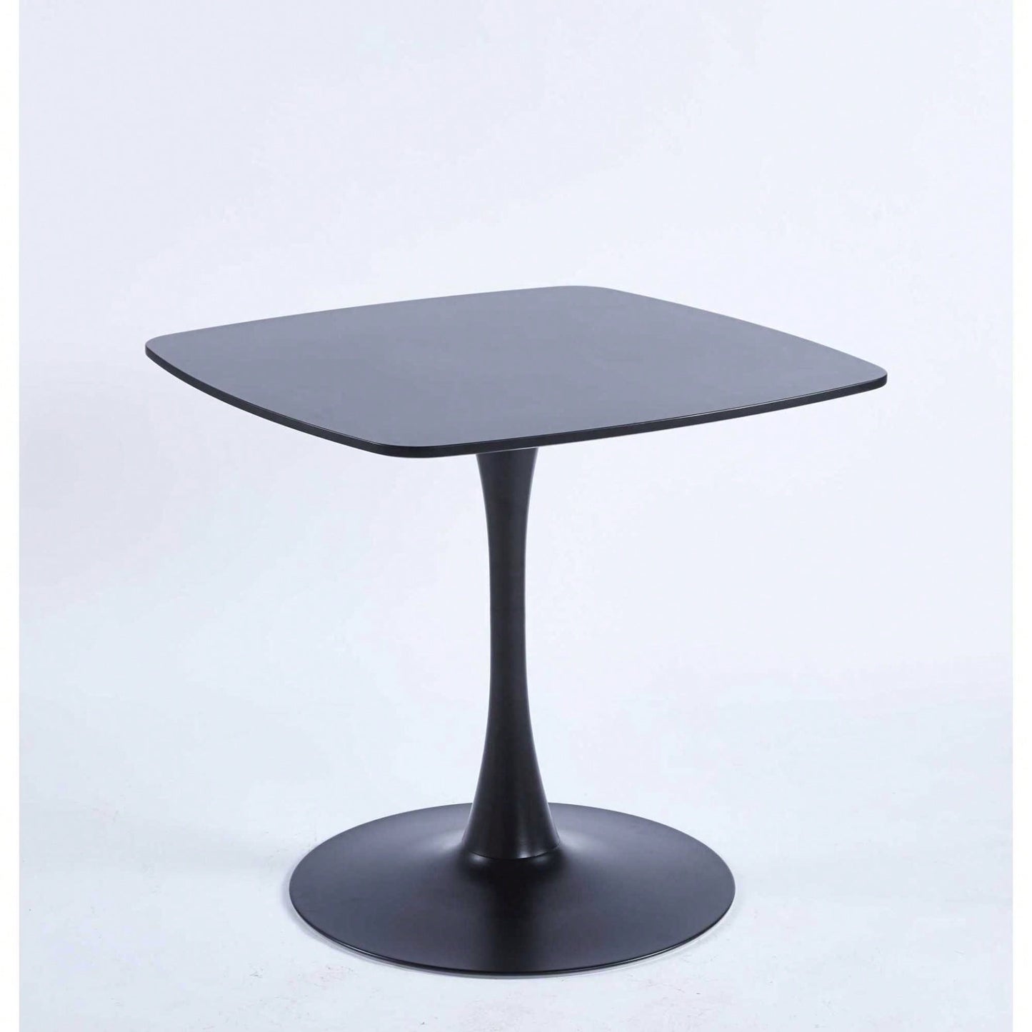 31.5 Inch Modern Black MDF Dining Table For Kitchen And Executive Use