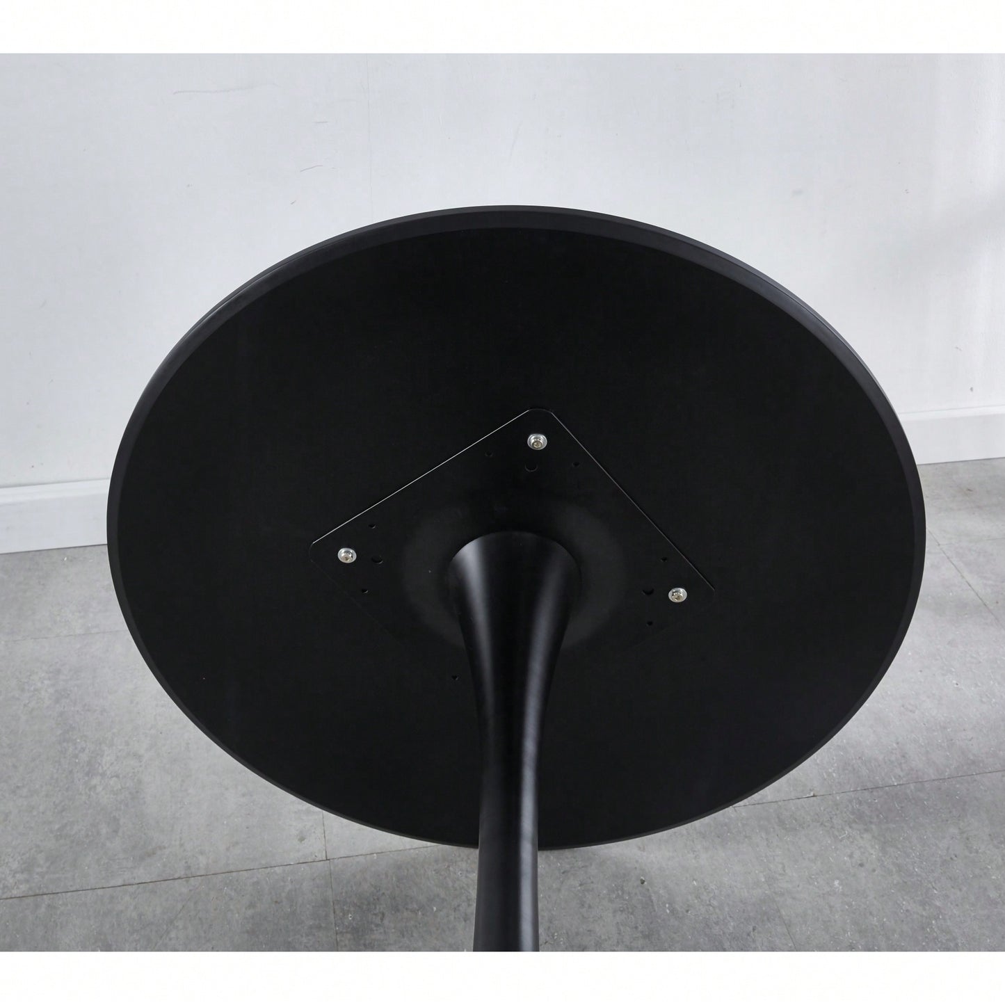 31.5 Inch Modern Black MDF Dining Table For Kitchen And Executive Use