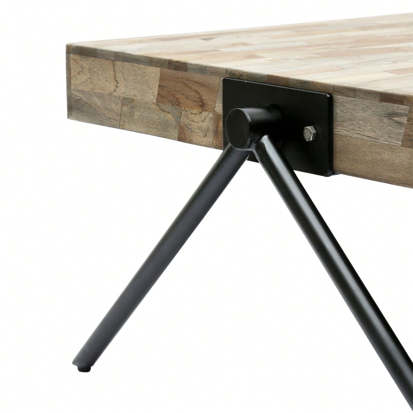 Rustic Mango Wood Coffee Table With Natural Finish For Living Room Decor