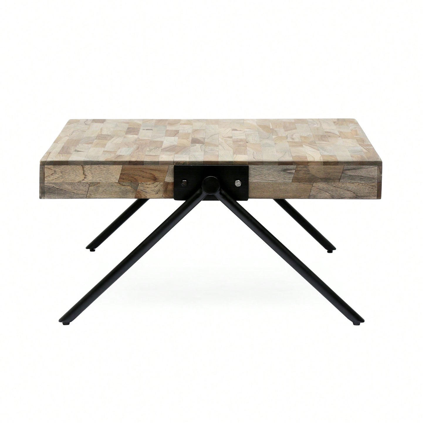 Rustic Mango Wood Coffee Table With Natural Finish For Living Room Decor