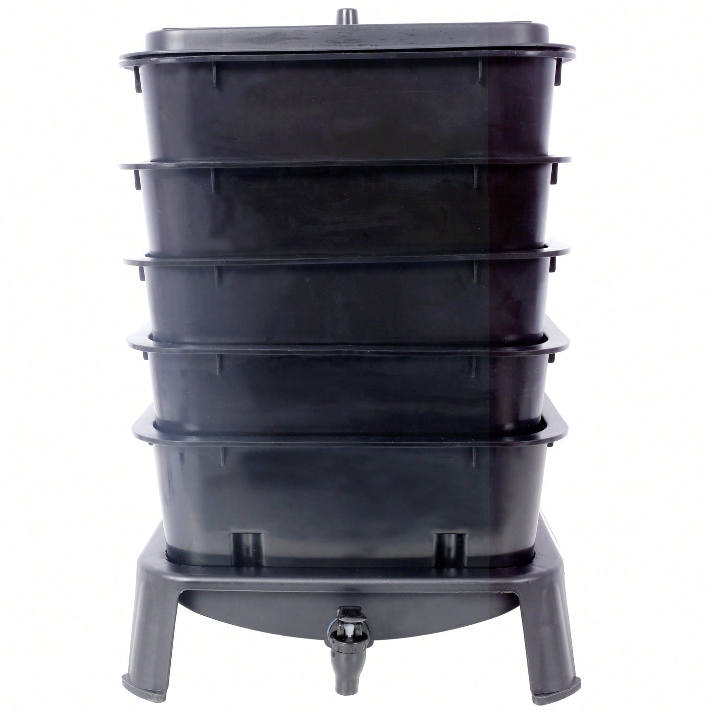 5-Layer 50L Worm Compost Bin Kit For Effortless Food Waste Recycling And Gardening