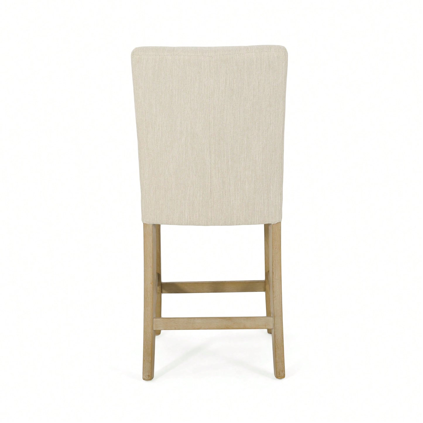 Button Tufted Counter Stools Set Of 2 26 Inch Stylish Upholstered Seating For Kitchen Island Or Bar Beige