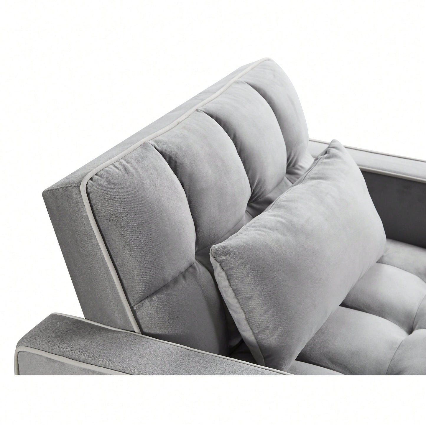 Adjustable Convertible Sleeper Chair Sofa Bed With Multi-Pockets For Small Spaces Living Room And Bedroom 3-In-1 Design