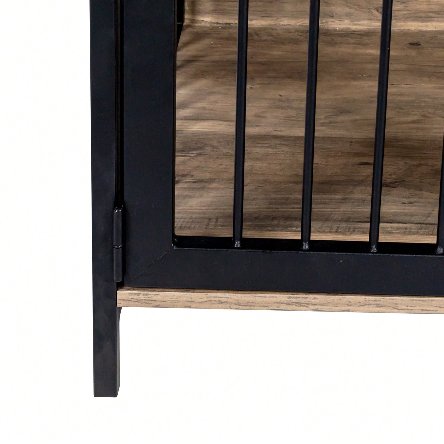 Stylish Wooden Dog Crate Furniture For Large And Medium Breeds With Double Doors Indoor Kennel Solution
