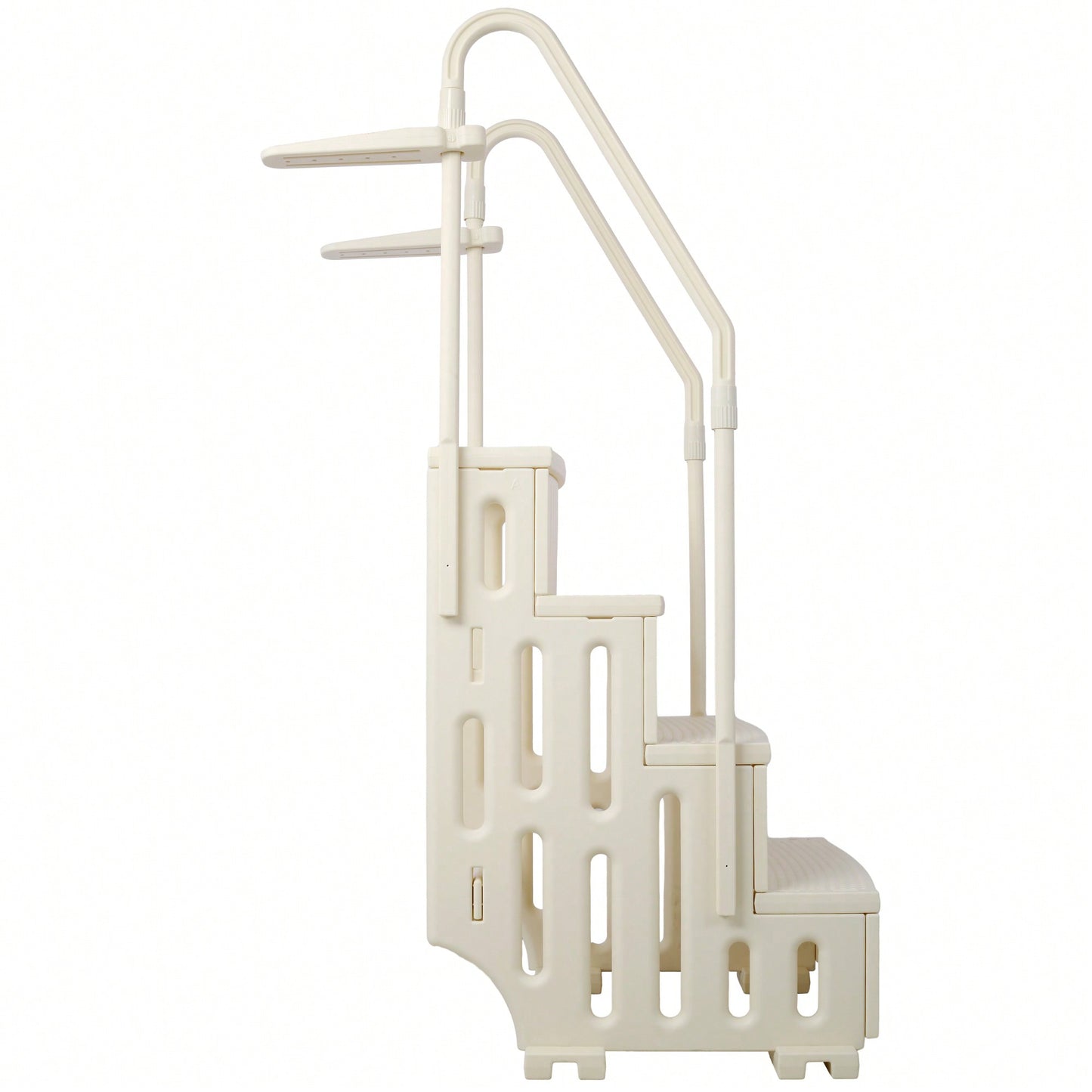 Heavy-Duty 4-Step Safety Pool Ladder With Handrails For Above Ground Pools Supports 400lbs