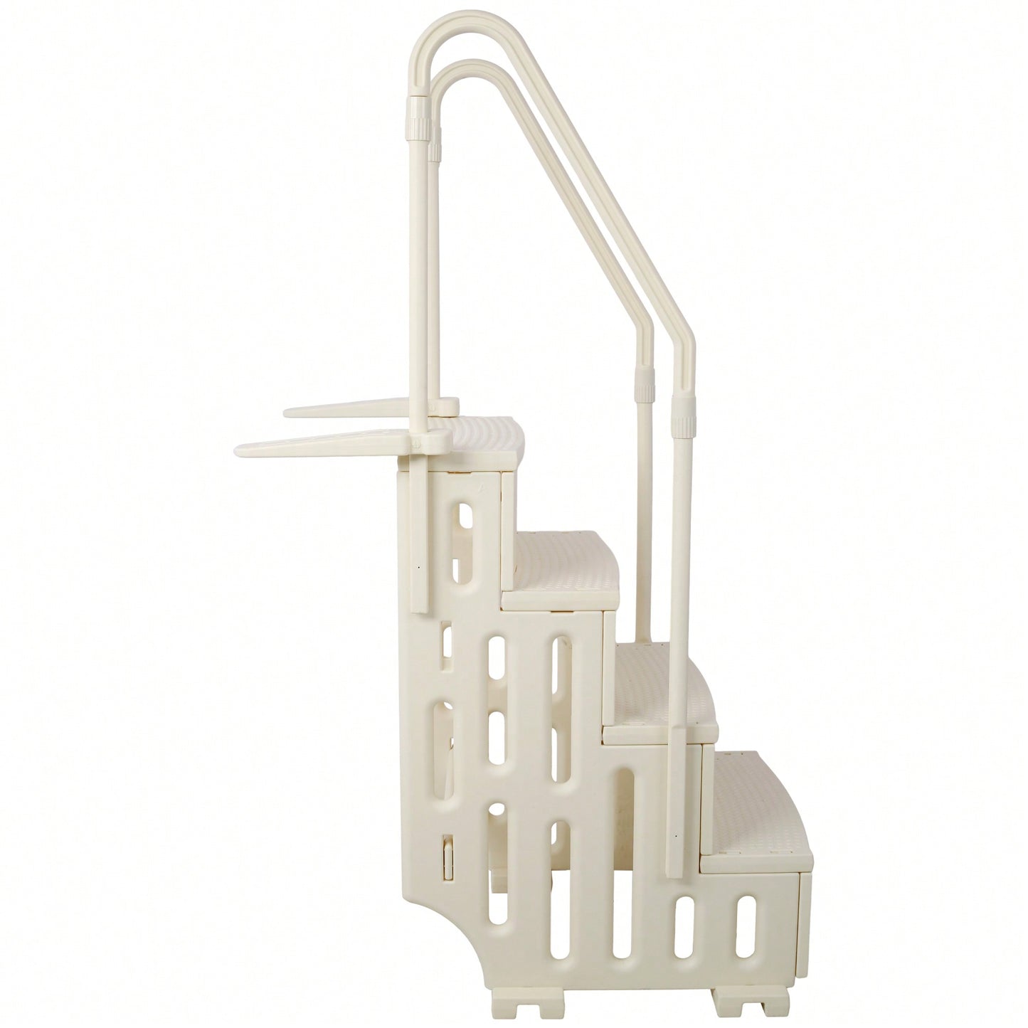 Heavy-Duty 4-Step Safety Pool Ladder With Handrails For Above Ground Pools Supports 400lbs