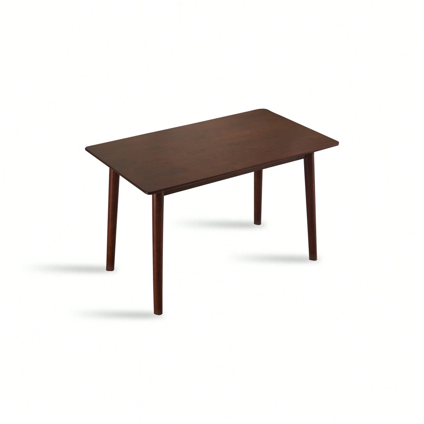 47 Inch Walnut Solid Wood Dining Table For Small Spaces Modern Kitchen Furniture