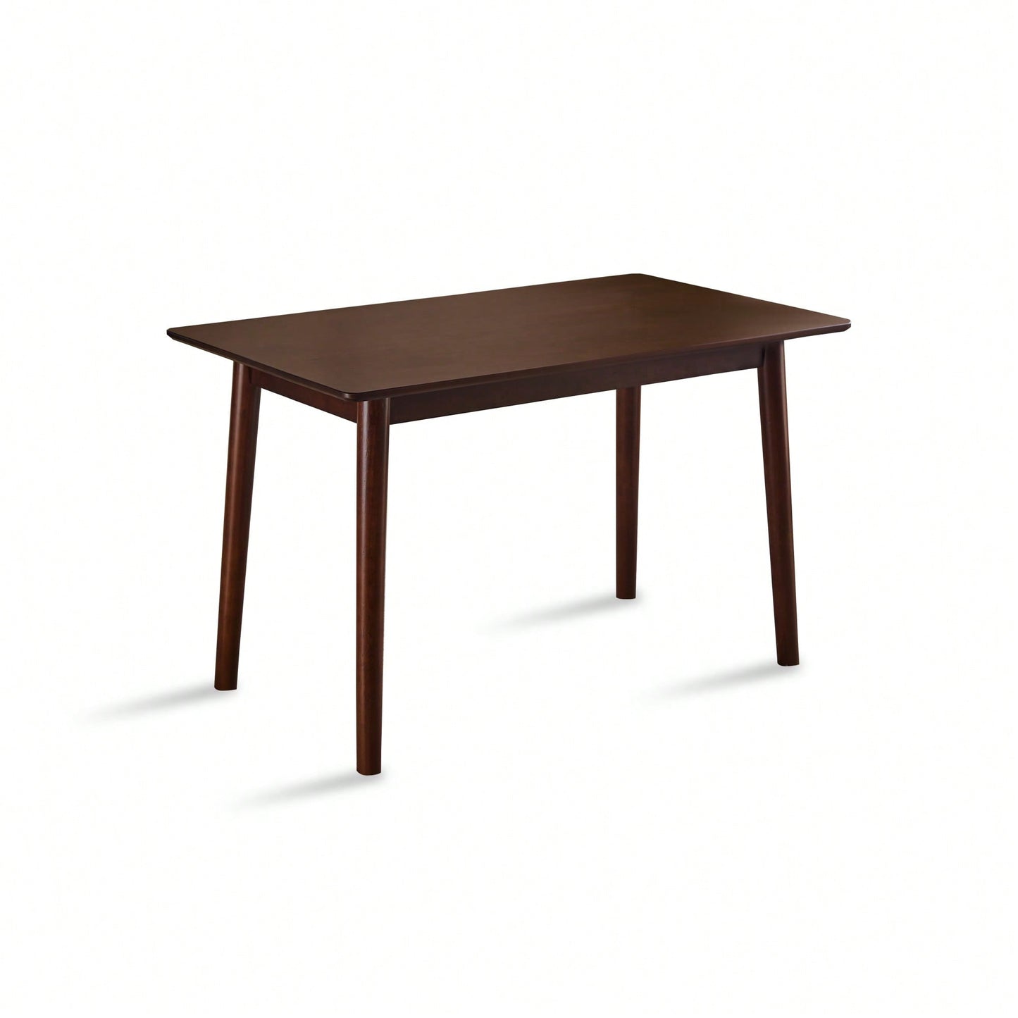47 Inch Walnut Solid Wood Dining Table For Small Spaces Modern Kitchen Furniture