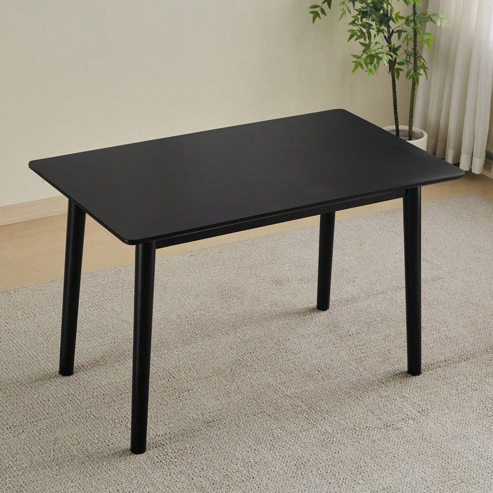 47 Inch Walnut Solid Wood Dining Table For Small Spaces Modern Kitchen Furniture