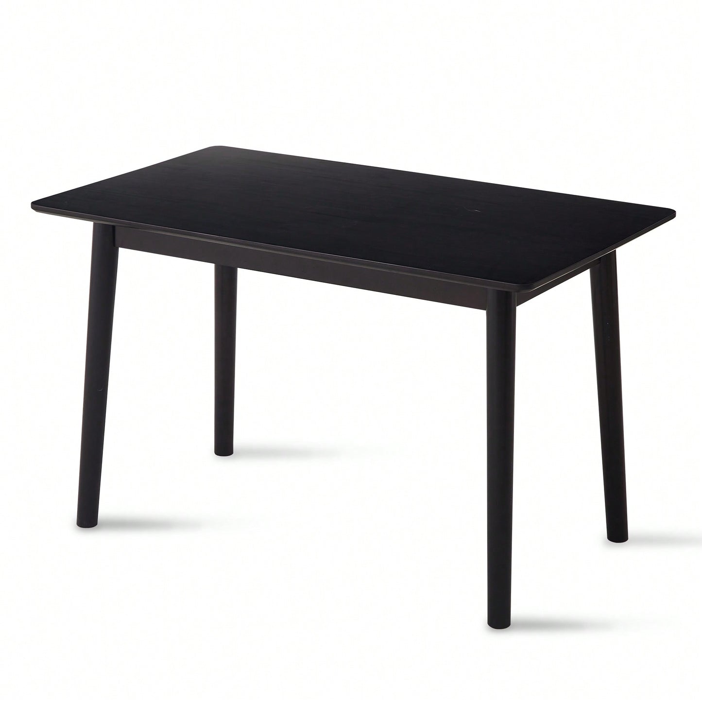 47 Inch Walnut Solid Wood Dining Table For Small Spaces Modern Kitchen Furniture
