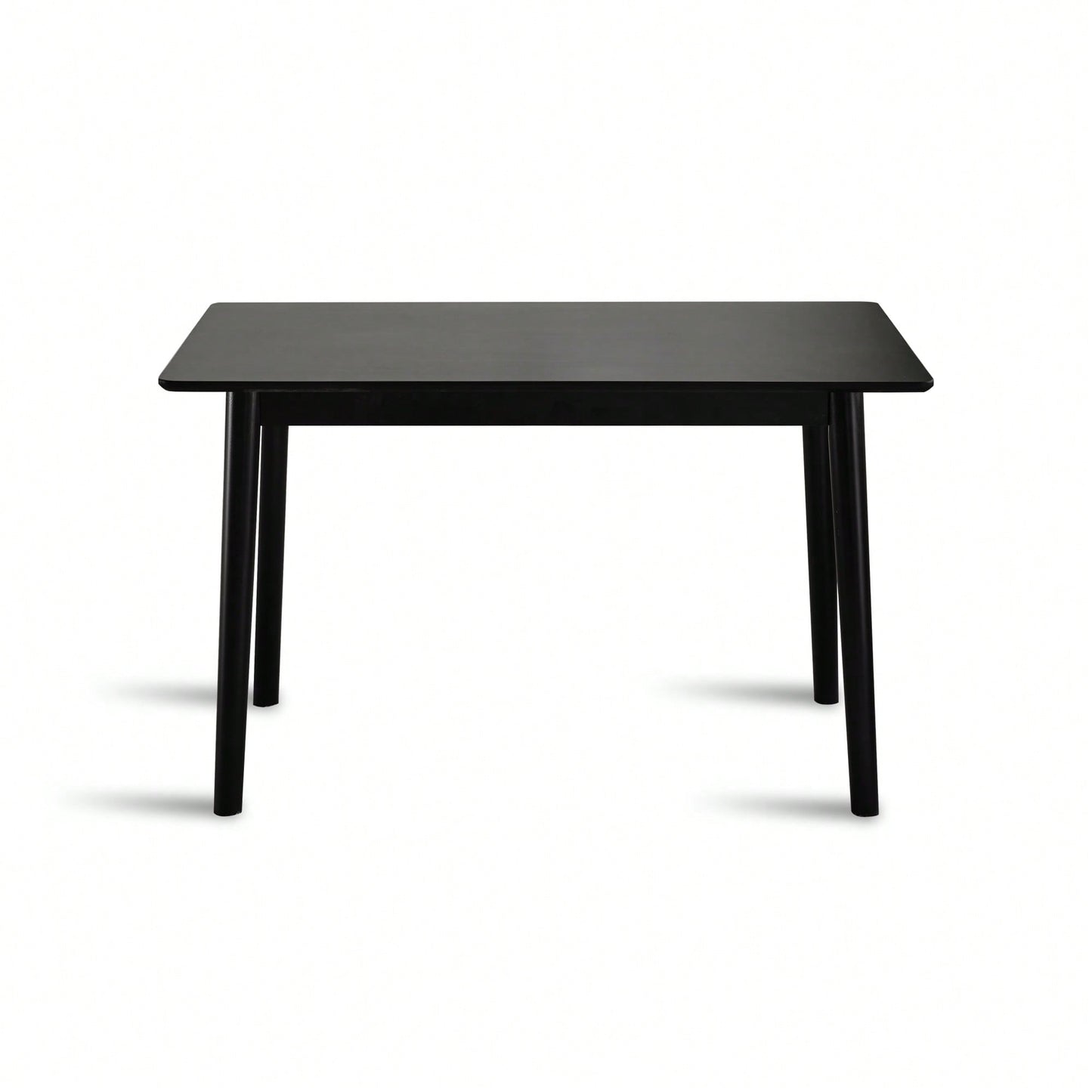 47 Inch Walnut Solid Wood Dining Table For Small Spaces Modern Kitchen Furniture