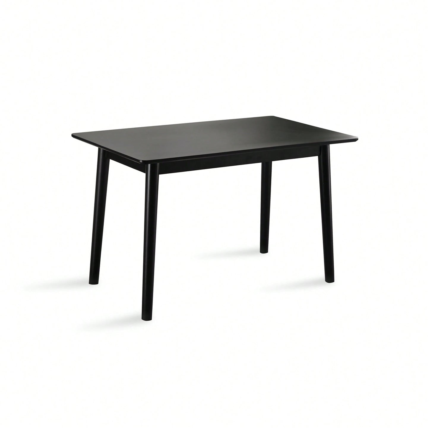 47 Inch Walnut Solid Wood Dining Table For Small Spaces Modern Kitchen Furniture