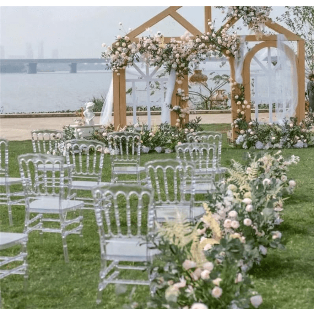 Elegant Transparent Bamboo Chair For Weddings And Parties