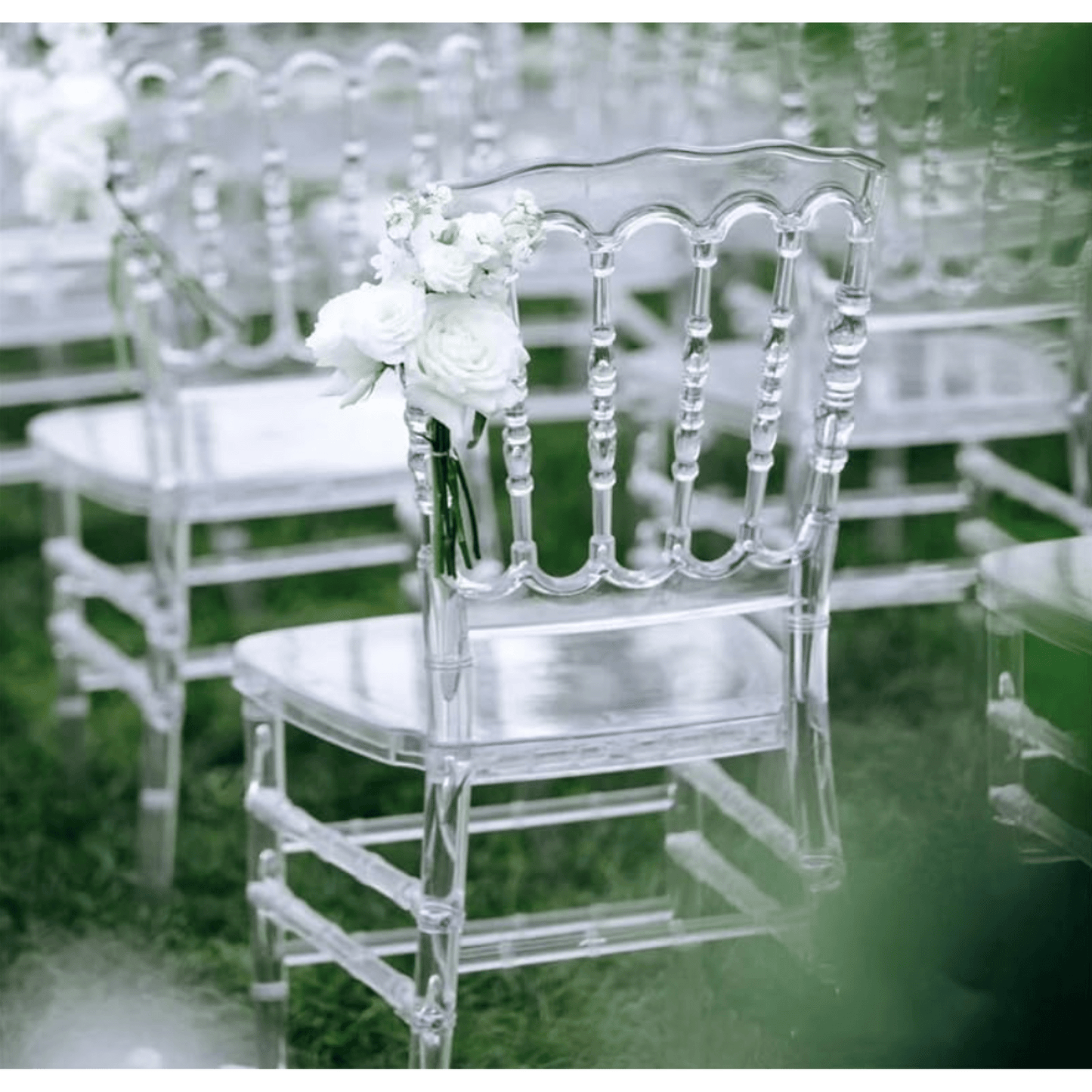 Elegant Transparent Bamboo Chair For Weddings And Parties