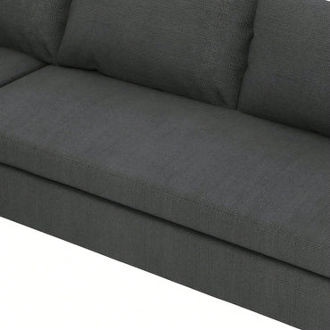 Chenille Loveseat Module For Modular Sectional Sofa In Minimalist Style Available In Two Colors