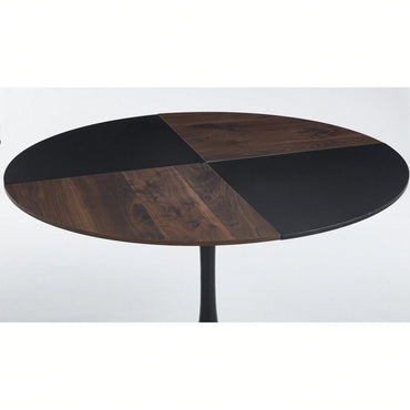 Spacious 47.2 Inch Round Dining Table For Home Or Office Use Stylish Coffee Table 120x120x74cm