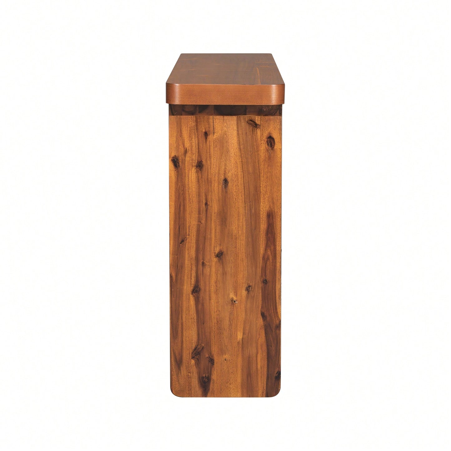 Elegant Acacia Veneer Entryway Table For Hallway Foyer Living Room And Corridor