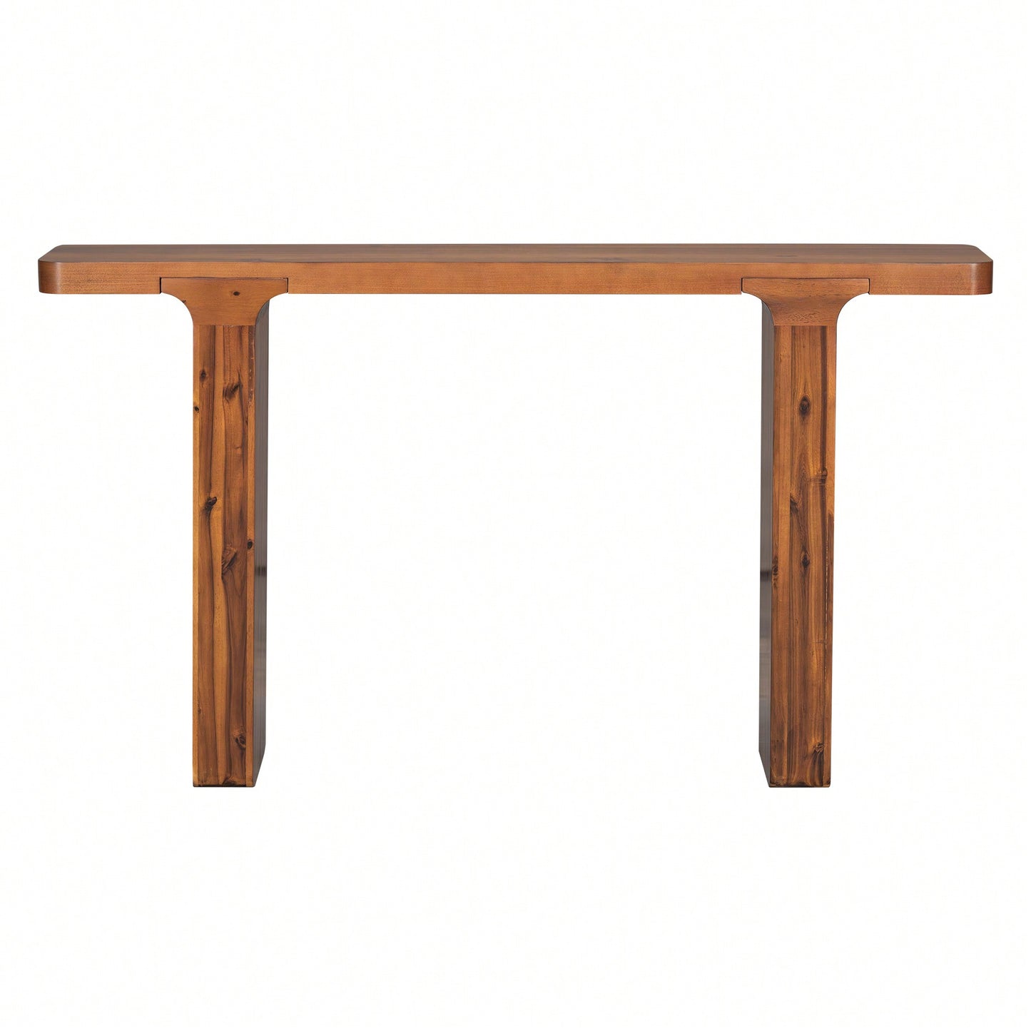 Elegant Acacia Veneer Entryway Table For Hallway Foyer Living Room And Corridor
