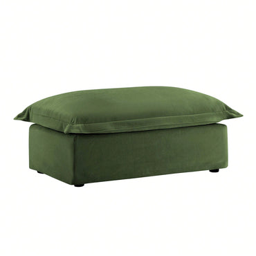 Plush Ottoman For Cozy Living Spaces Cream