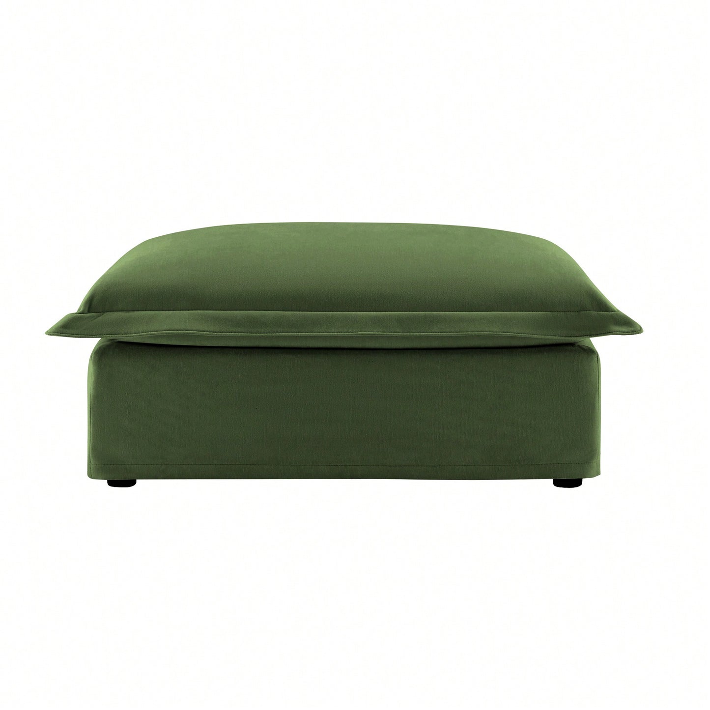 Plush Ottoman For Cozy Living Spaces Cream