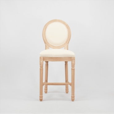 Wooden Barstools With Upholstered Seating Set Of 2 For Rustic Home Decor Beige And Natural