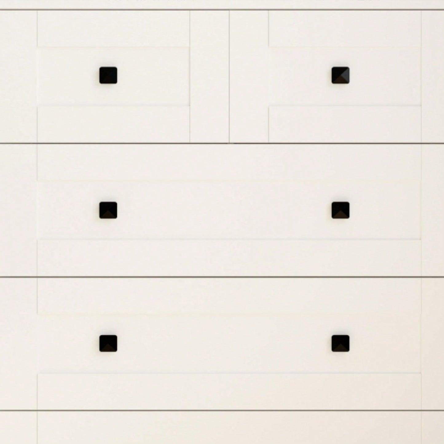5-Drawer Chest Of Drawers With Farmhouse Door Design White