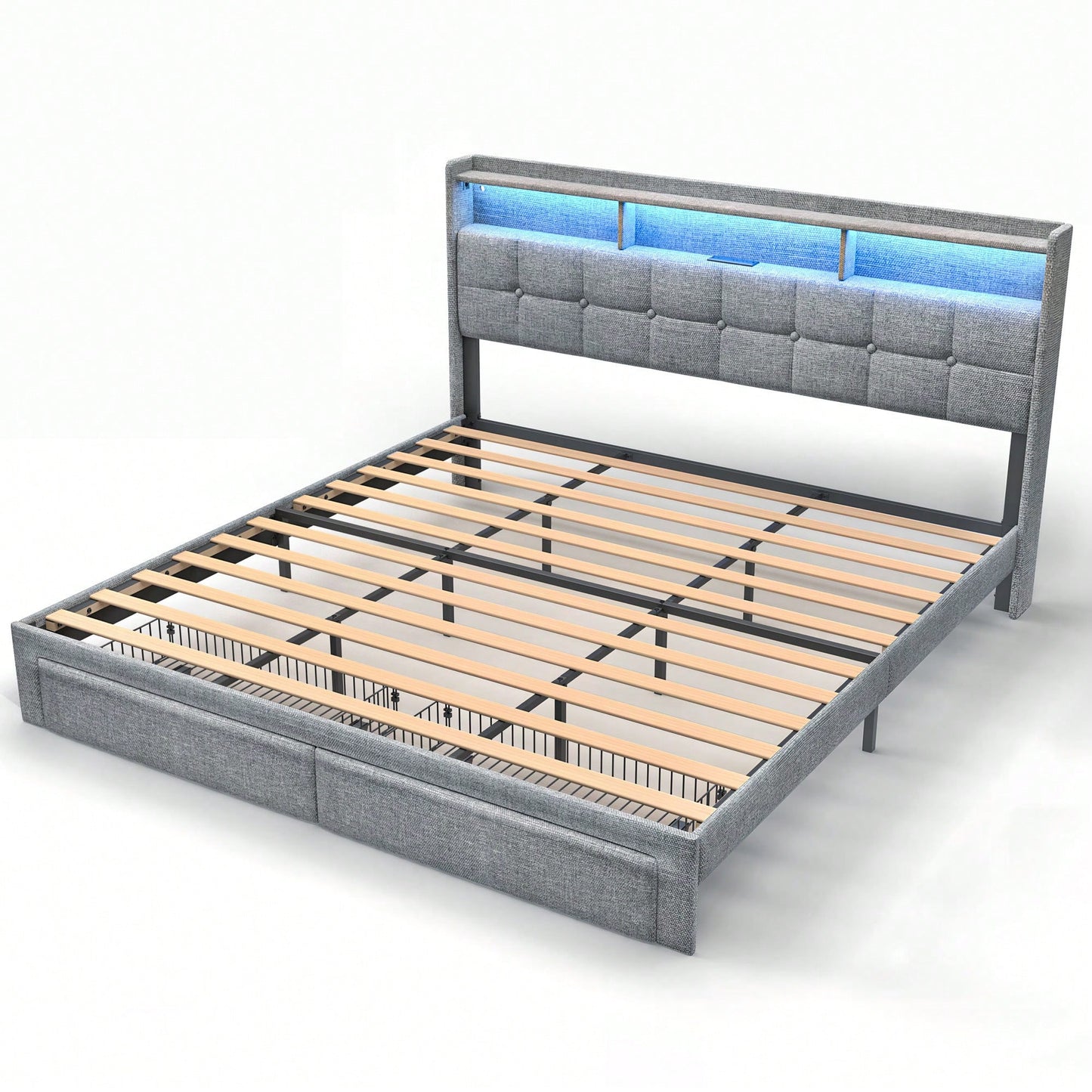 Luxury King Size Bed With Classic Design And Comfortable Mattress