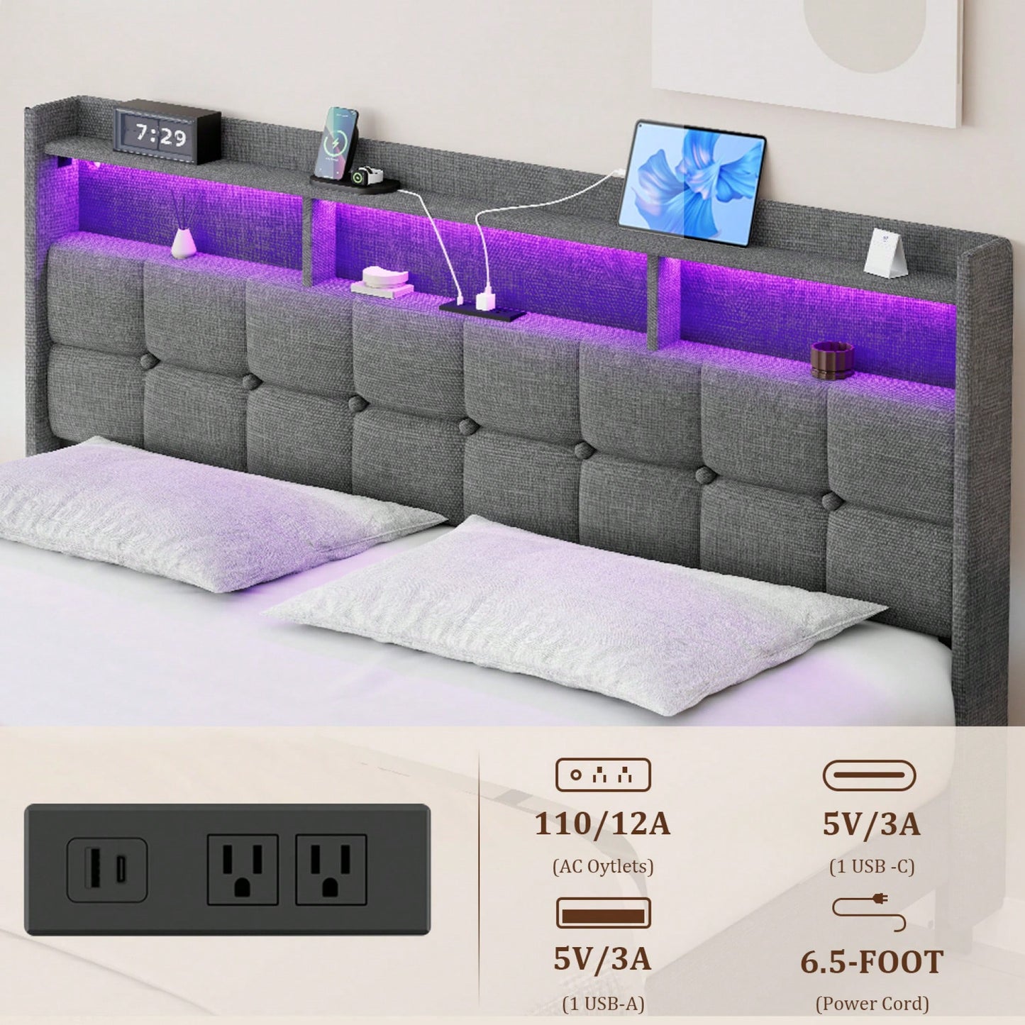 Luxury King Size Bed With Classic Design And Comfortable Mattress