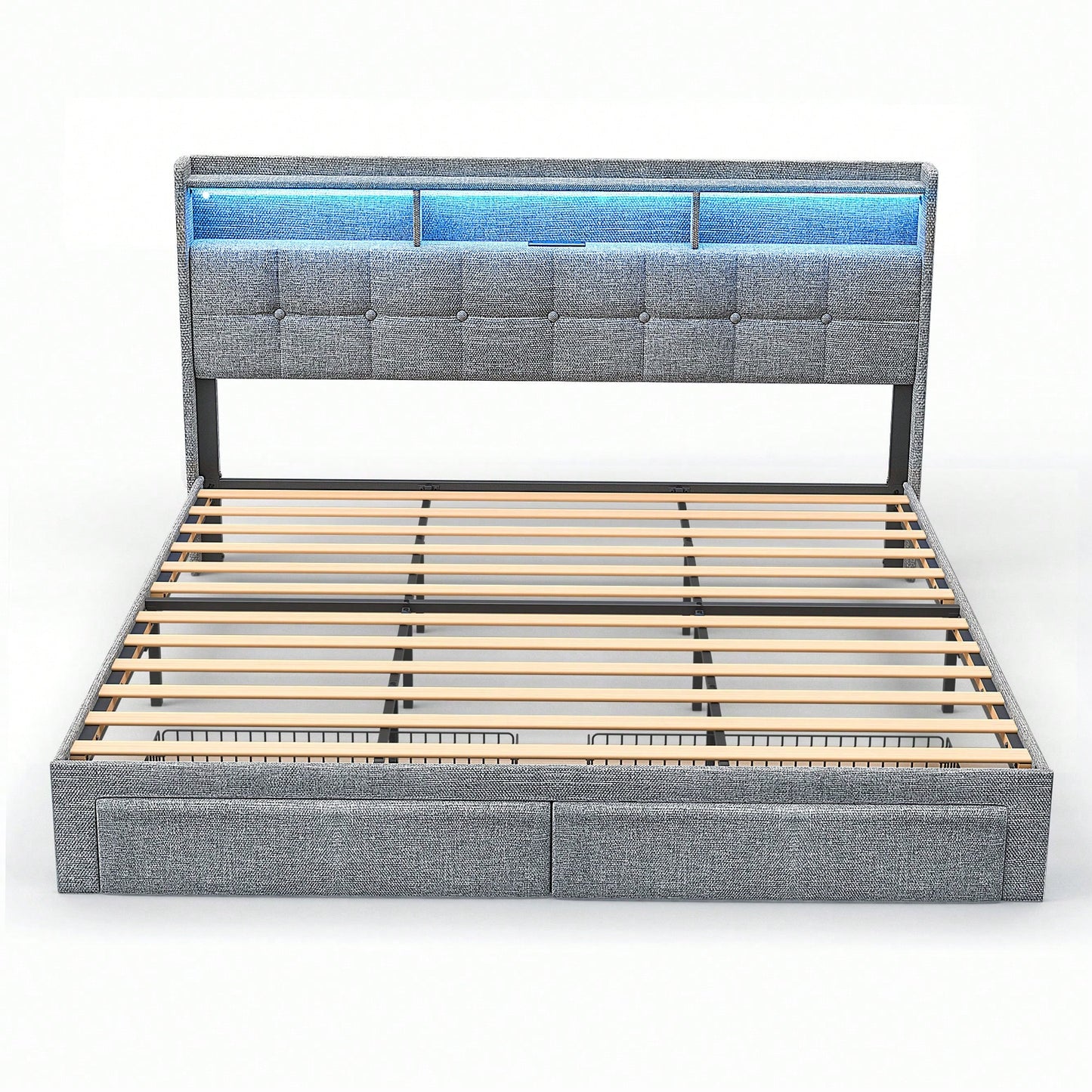 Luxury King Size Bed With Classic Design And Comfortable Mattress