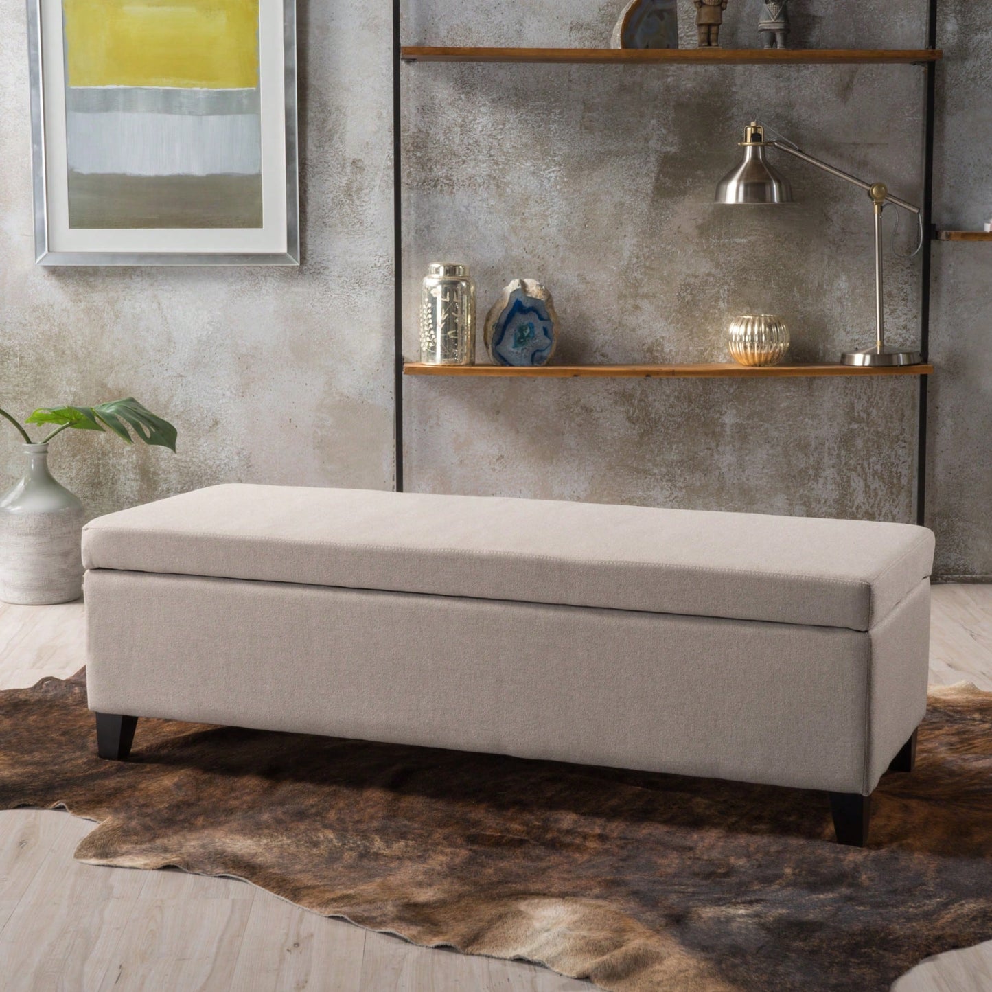 Elegant Storage Ottoman With Versatile Seating And Stylish Design For Home Organization