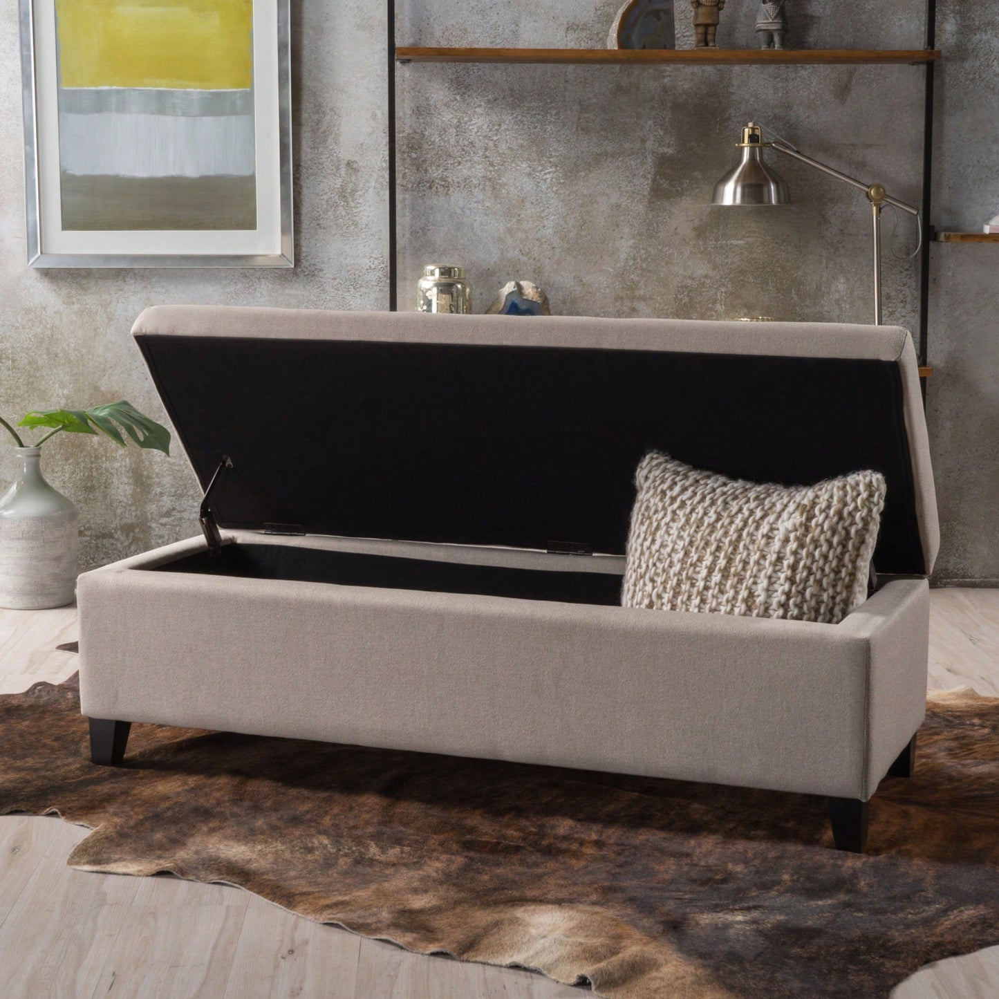 Elegant Storage Ottoman With Versatile Seating And Stylish Design For Home Organization