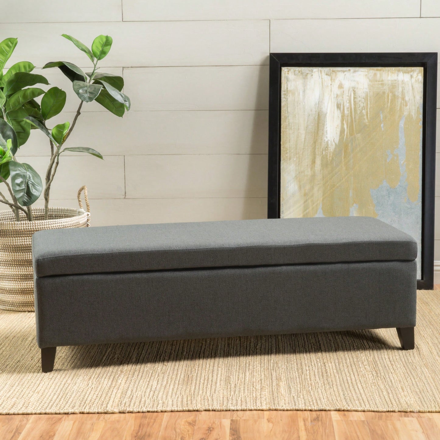 Elegant Storage Ottoman With Versatile Seating And Stylish Design For Home Organization