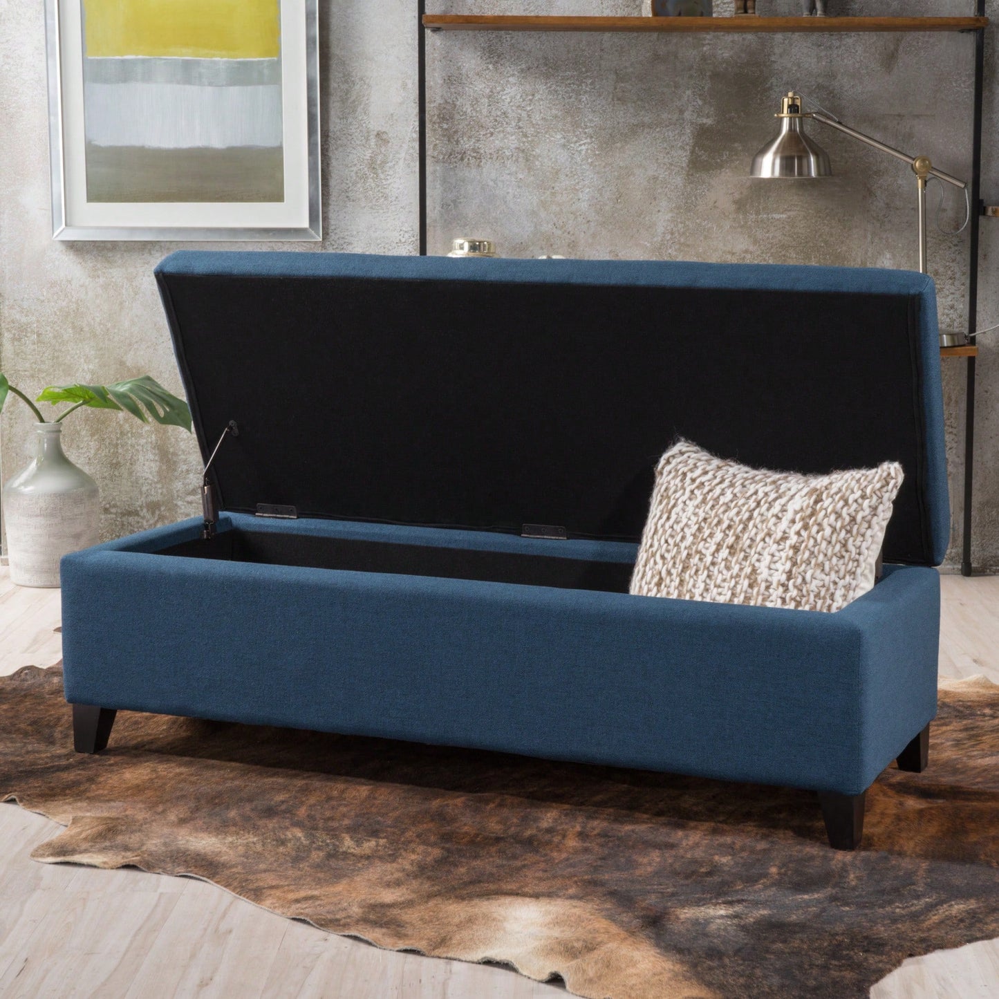 Elegant Storage Ottoman With Versatile Seating And Stylish Design For Home Organization