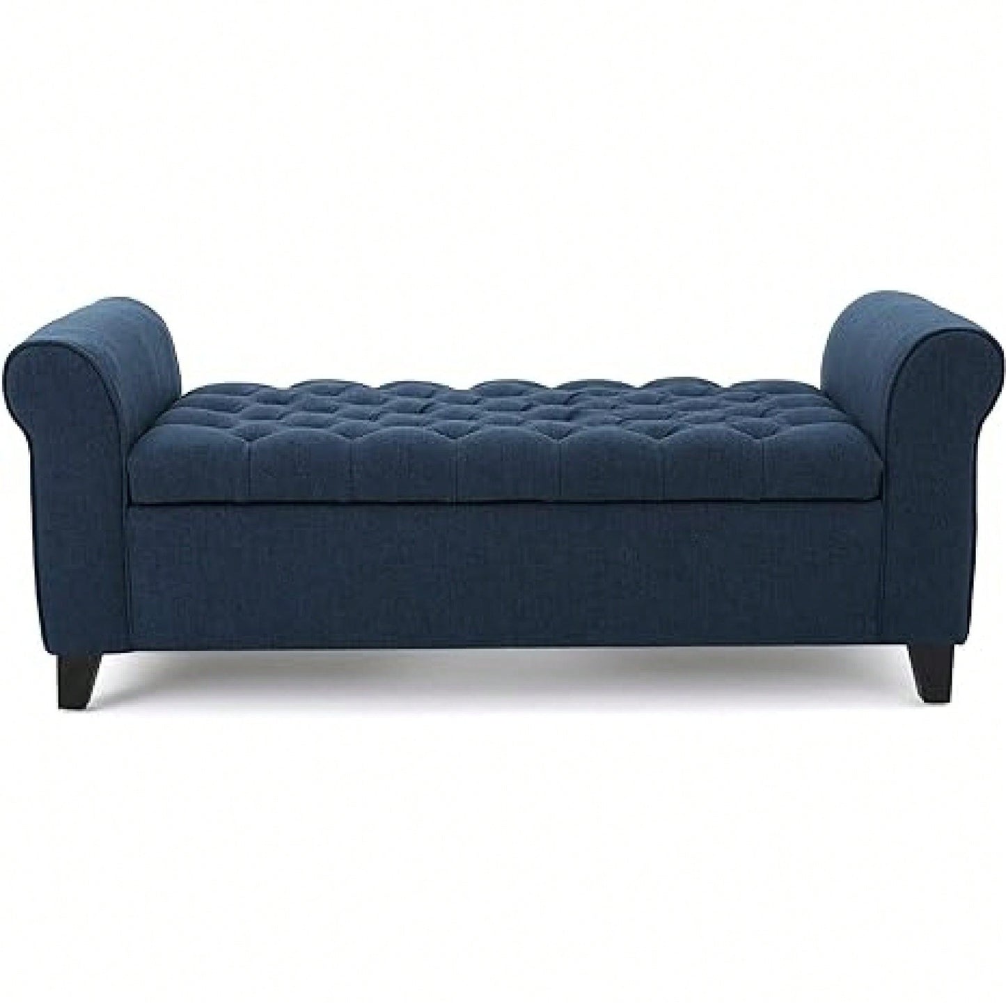 Stylish Storage Bench With Armrests For Home Organization And Seating