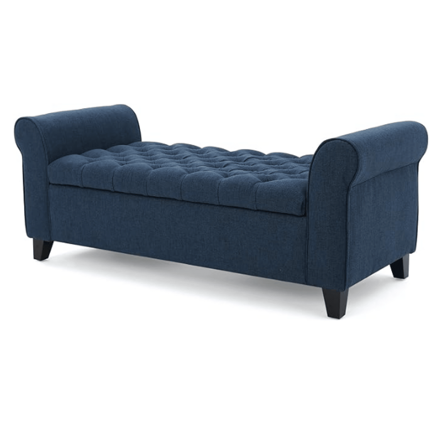 Stylish Storage Bench With Armrests For Home Organization And Seating