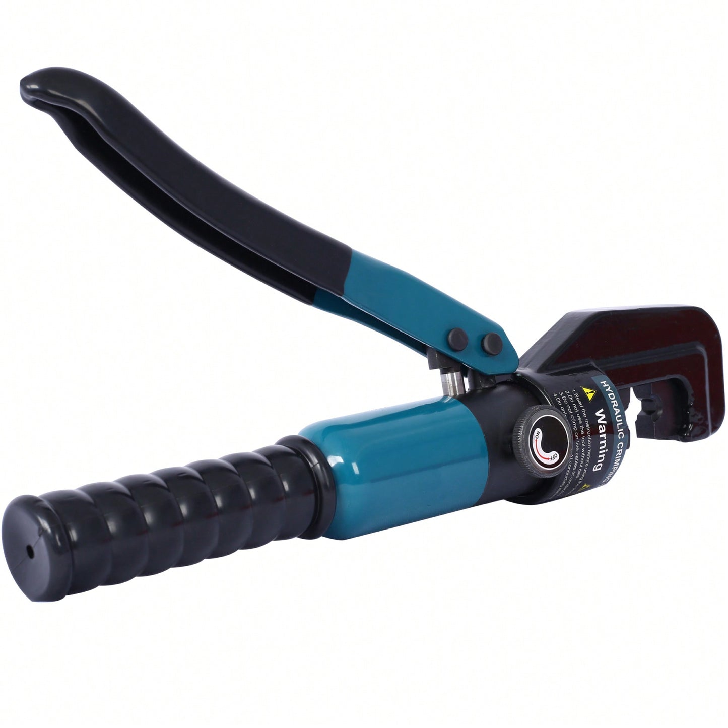 Hydraulic Wire Terminal Crimper Tool With 9 Pairs Of Dies And Gloves For Battery Cable Lug Crimping And Swaging