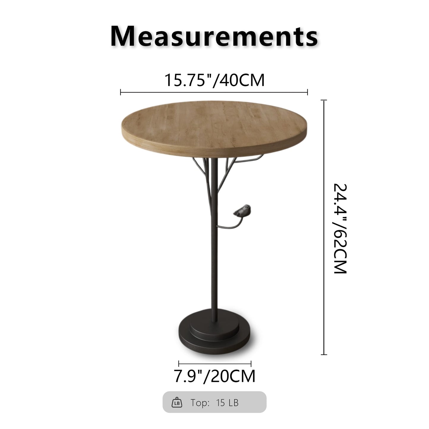 Modern Round Side Table For Small Spaces Accent End Table With Metal Legs Ideal For Living Room Bedroom And Office