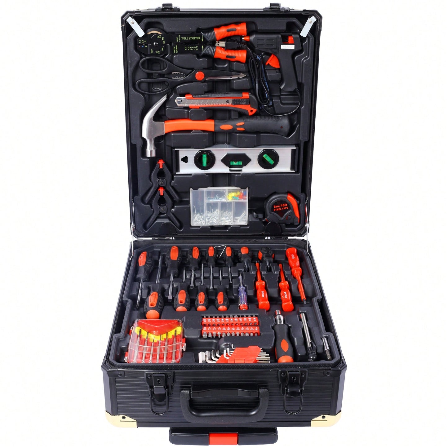 Comprehensive 969 Piece Home Repair Tool Set With Rolling Storage Case And 4 Drawers For Homeowners And Handyman Maintenance