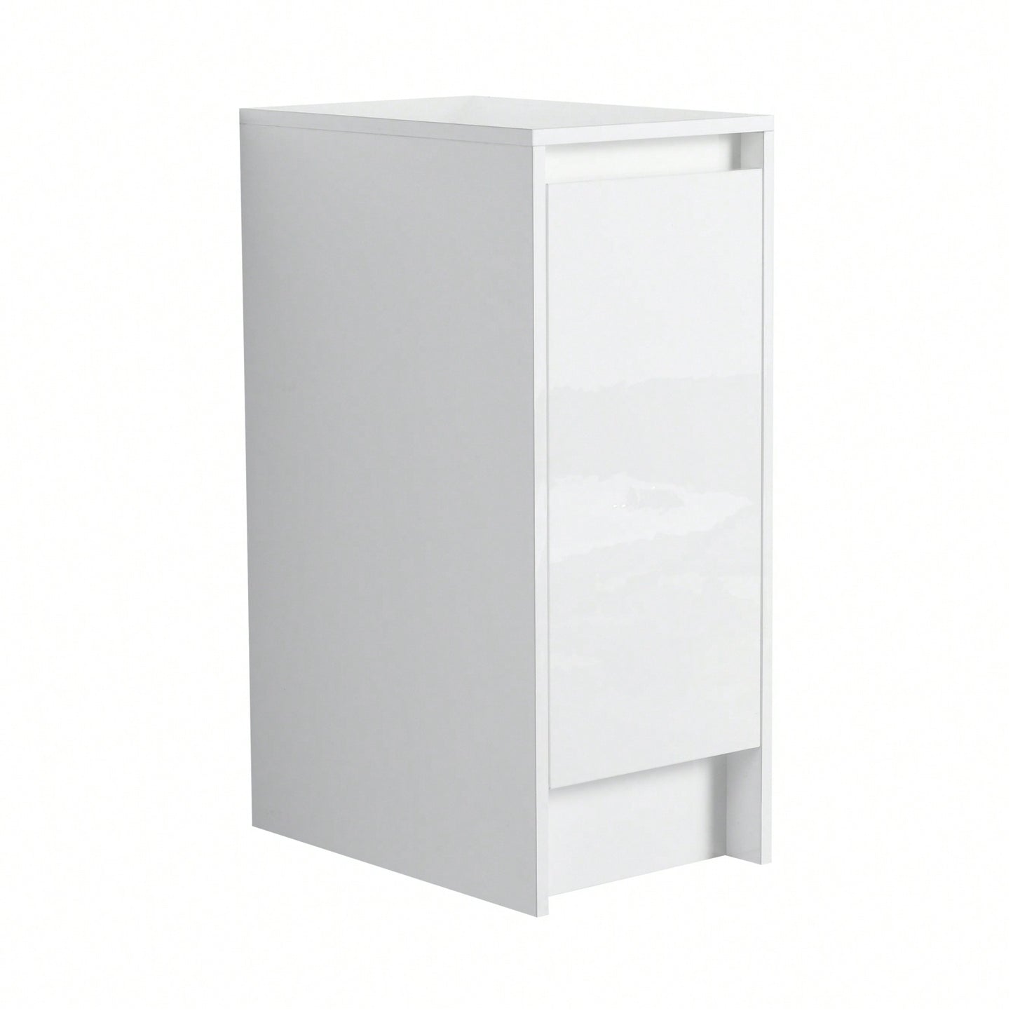 12 Inch Freestanding Bathroom Storage Cabinet With Soft Close Doors And Floor Mounting Design For Organized Space