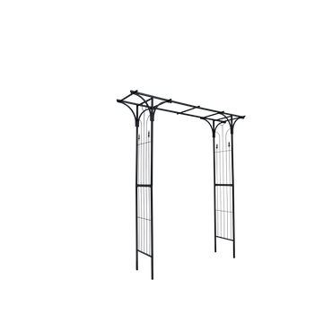 Metal Garden Arch Trellis For Climbing Plants Outdoor Wedding And Party Events Black Archway