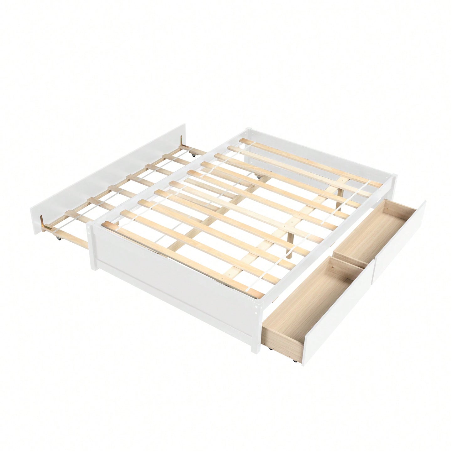 Espresso Full Bed With Twin Trundle And Dual Storage Drawers